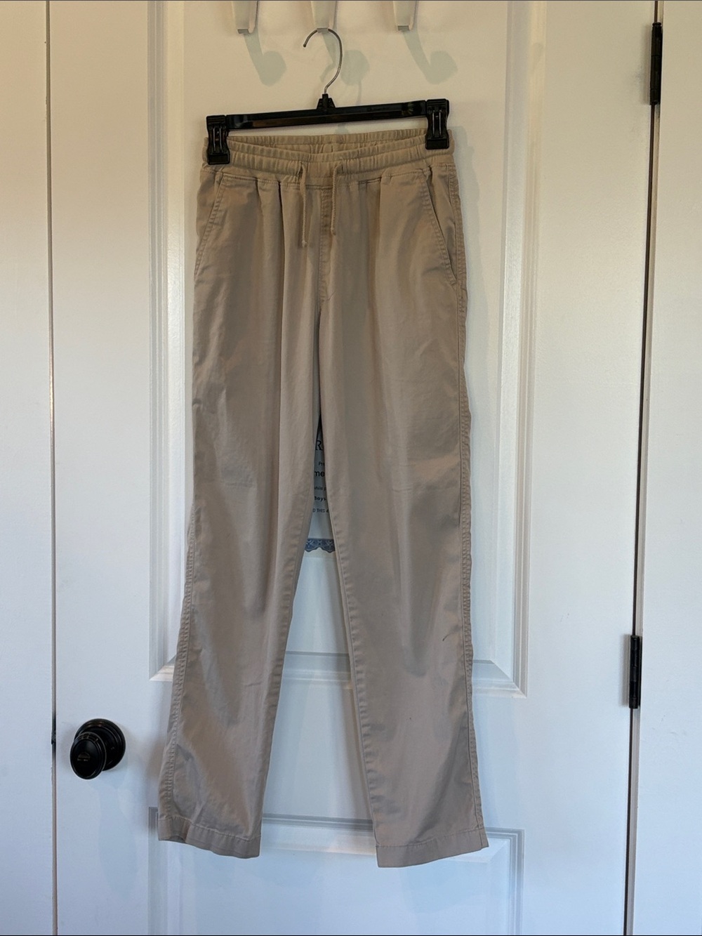 J Crew Cuts Youth Elastic-Waist Chino Pants - Beige